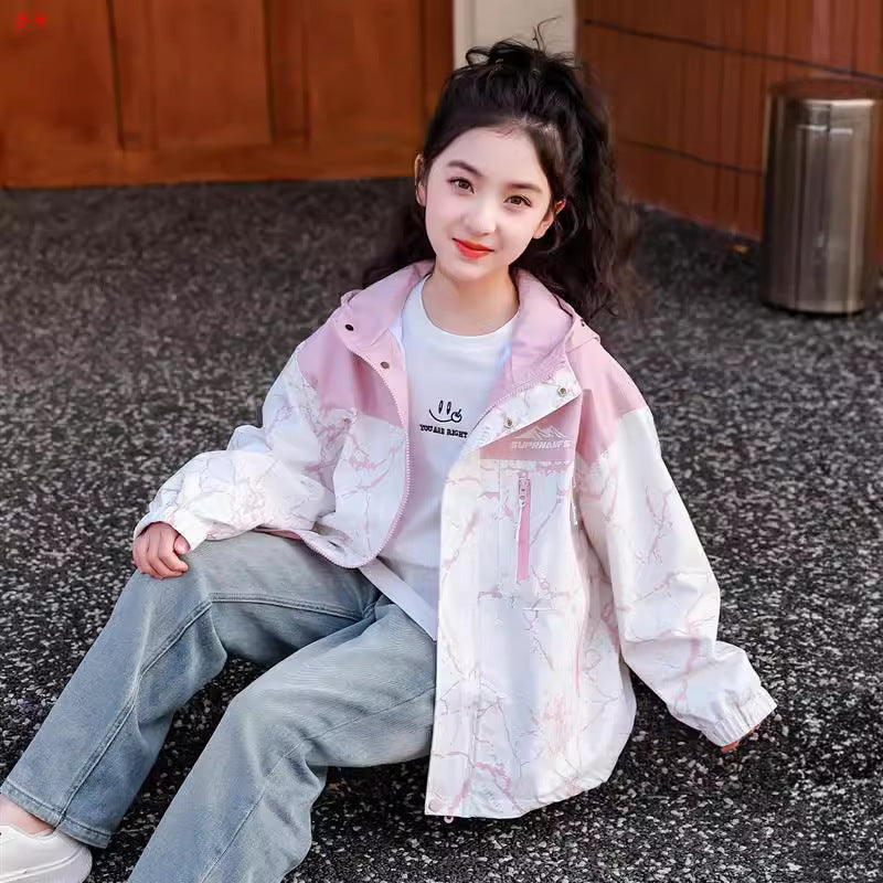 Girls’ Korean Style Spring Coat