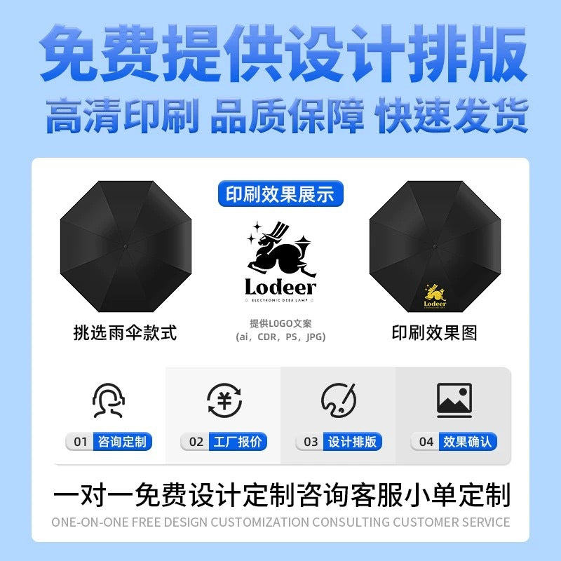 Automatic Windproof Folding Umbrella – Sun & Rain Dual-Use