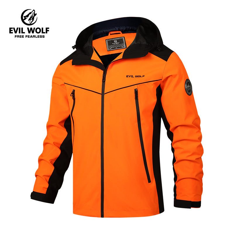 Men’s Thin Hooded Outdoor Jacket – Spring & Autumn