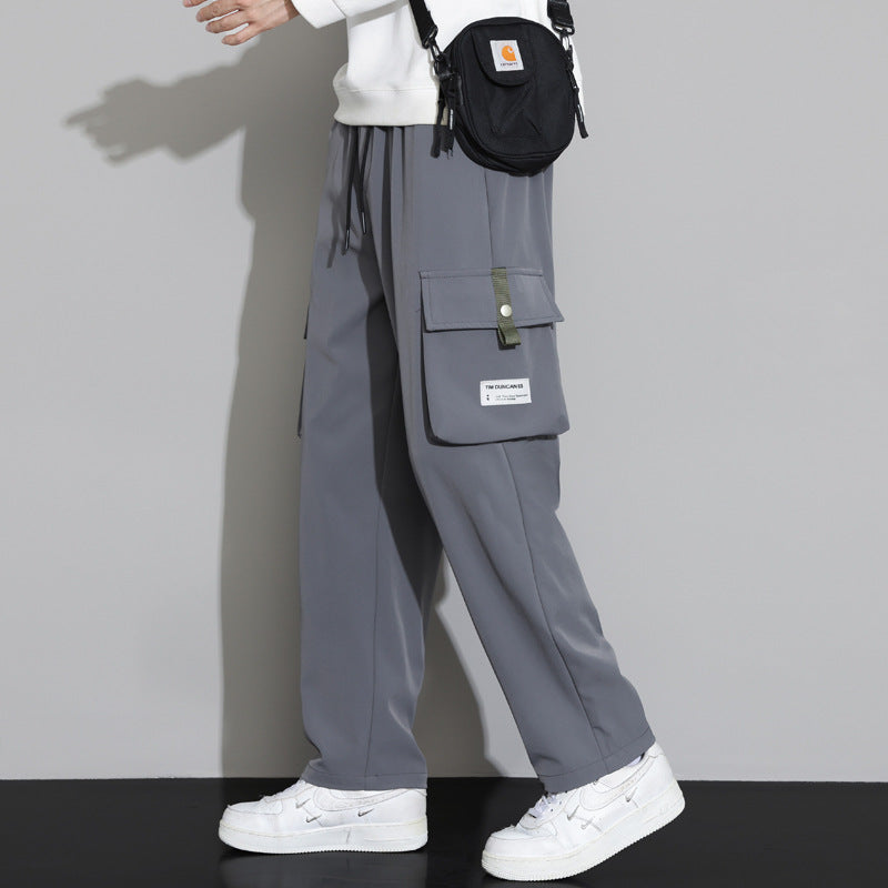 Men’s Japanese Loose Straight Overalls Plus Size