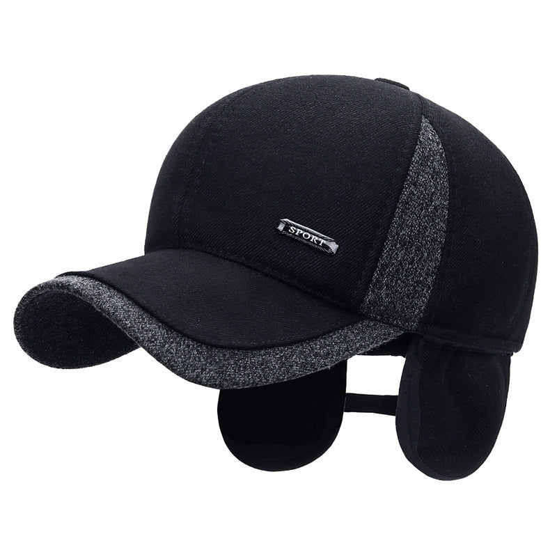 Ear-Protecting Cotton Cap – Thick Casual Dad Caps