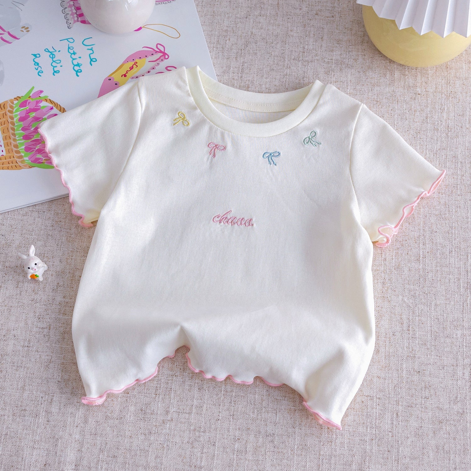 Girls Summer Short Sleeve T-Shirt – Soft Casual Top – T-Shirts – Image 9