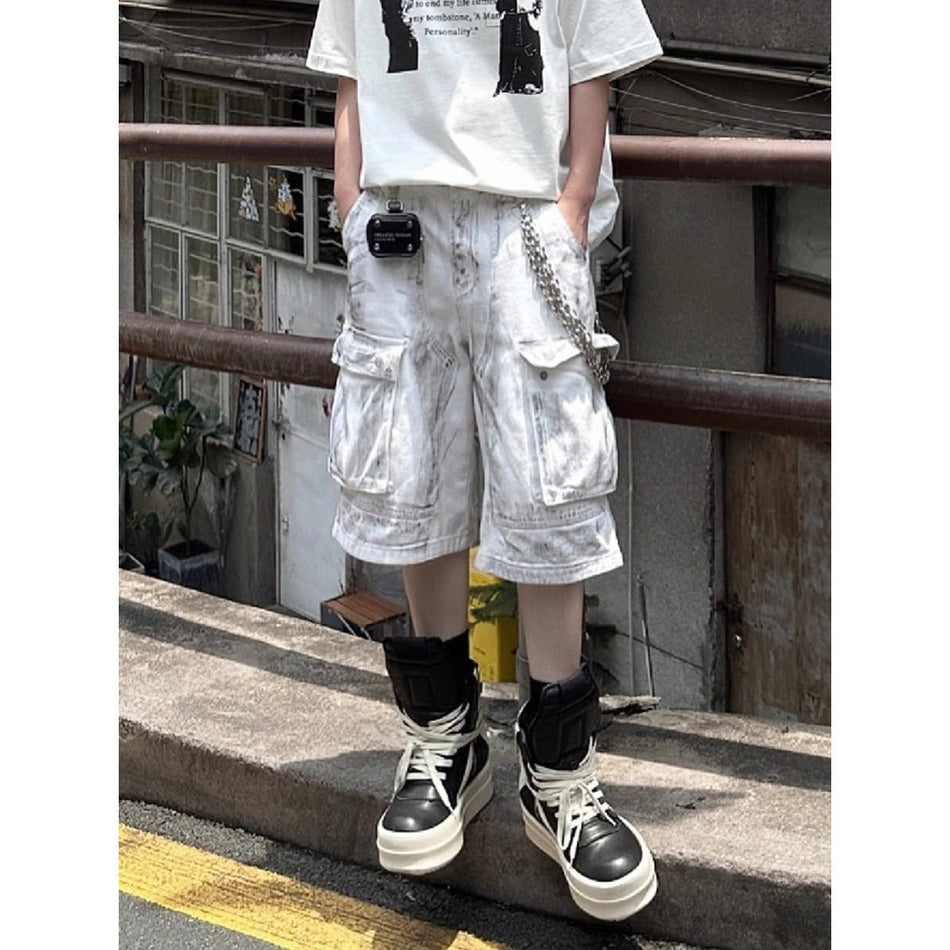 High Street Dirty Workwear Men’s Denim Shorts
