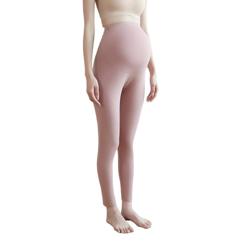 Adjustable High Waist Maternity Thermal Cotton Leggings