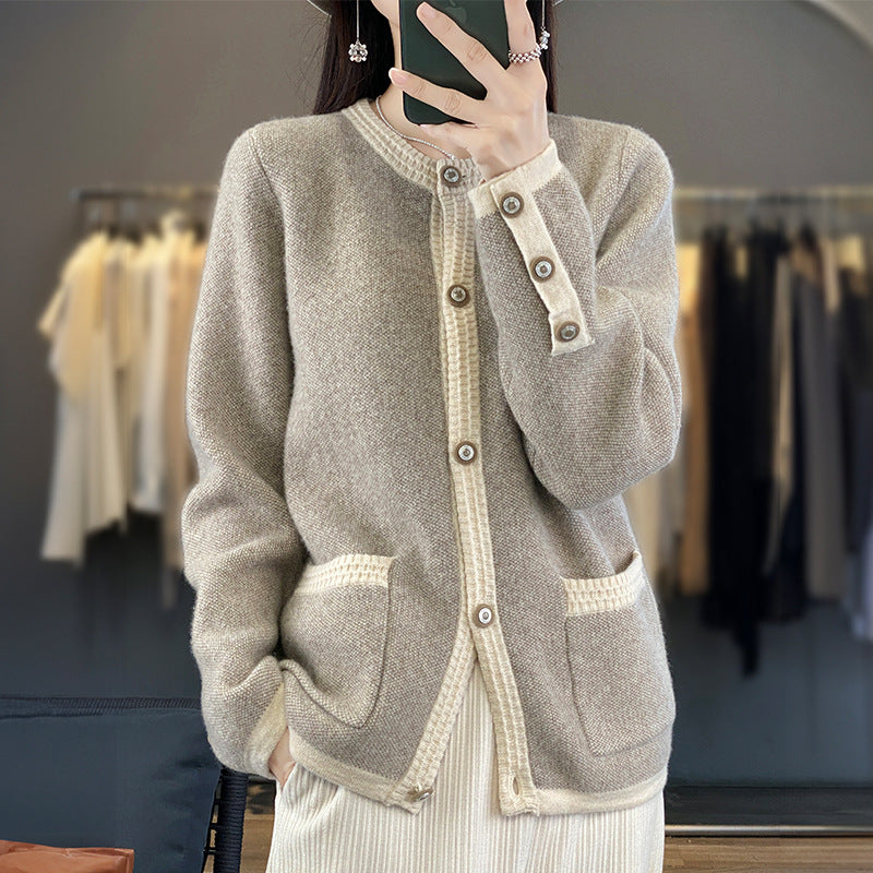 Women’s Luxury Style Thick Knit Cardigan Sweater Coat