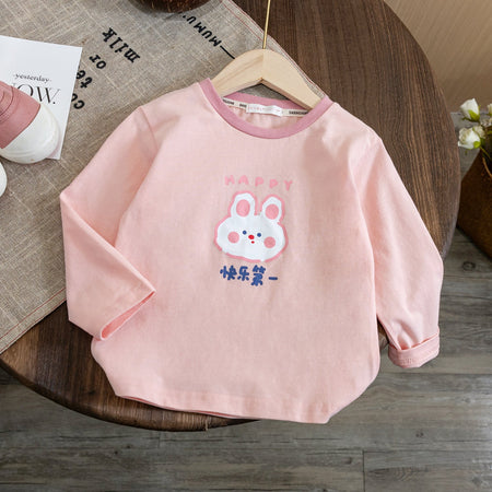Girls Cartoon Long Sleeve T-Shirt – Spring Autumn Top – T-Shirts – Image 7