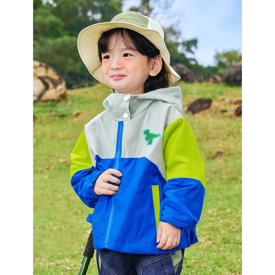 Kids Trendy Hooded Windbreaker Jacket – Spring & Autumn