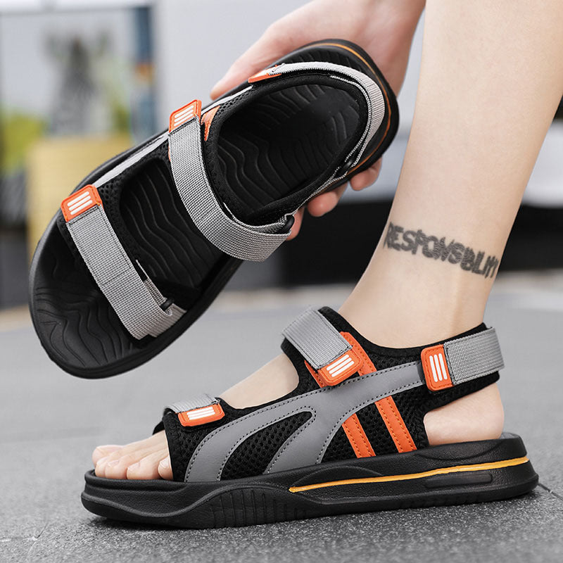 Men’s Korean-Style Non-Slip Platform Summer Sports Sandals
