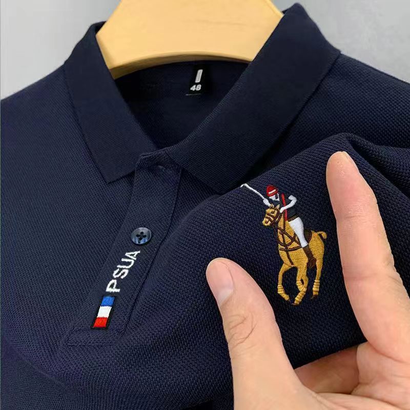INSTOCK-Men's Summer Lapel T-Shirt  Cool, Casual & Stylish
