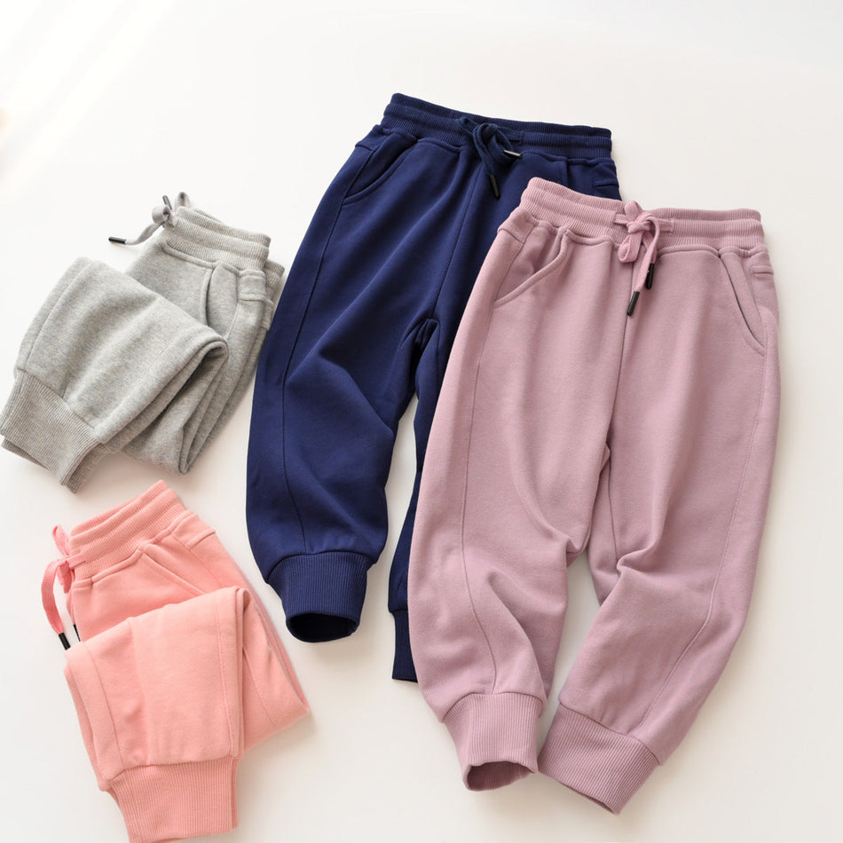 Class A Kids’ Terry Jogging Pants Spring Autumn