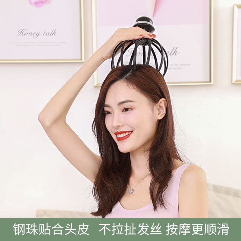 Electric Scalp Massager – 12-Claw Rechargeable Head Massager