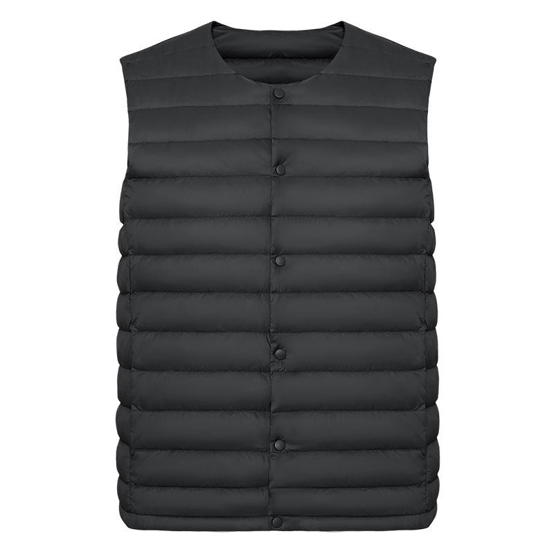 STOCK-Men’s 2024 Lightweight White Duck Down Vest