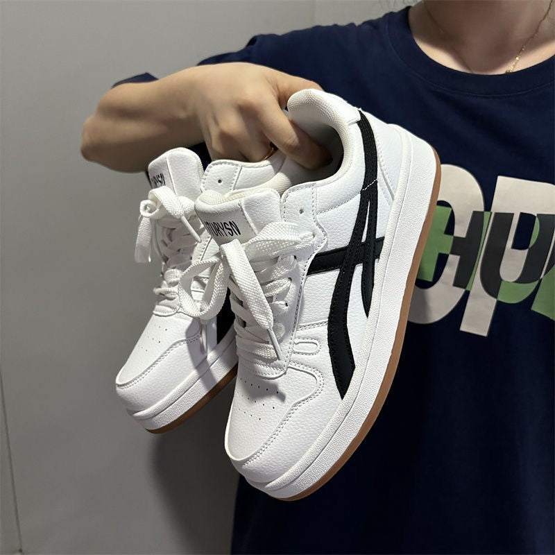 Hong Kong Style Men’s Sneakers – Trendy Korean Casual Shoes