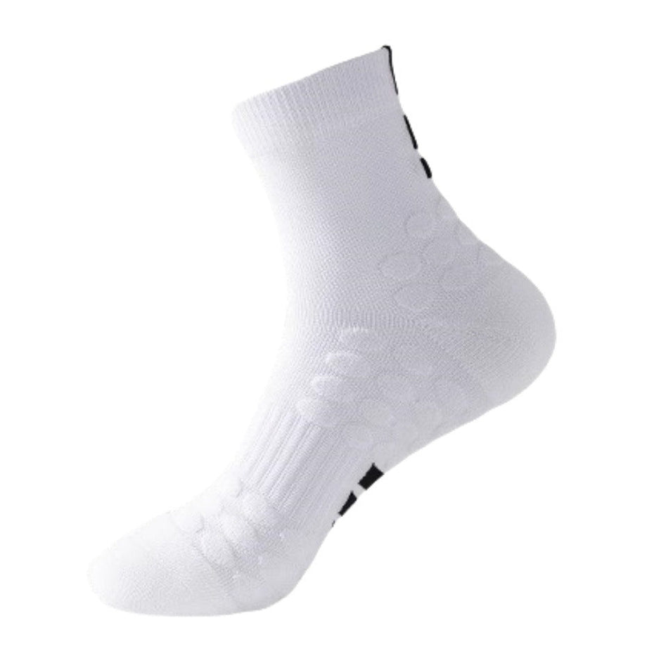 Men's Mid-Calf Cushioned Sports Socks for Running & Badminton