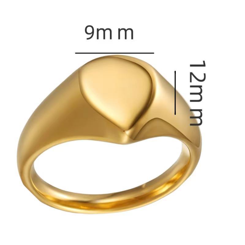 STOCK-Stainless Steel Geometric Ring for Men & Women