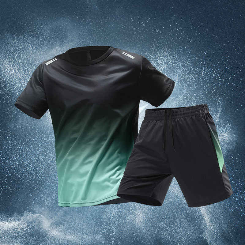 Men's Ice Silk Quick-Dry Sports Set – Summer Activewear