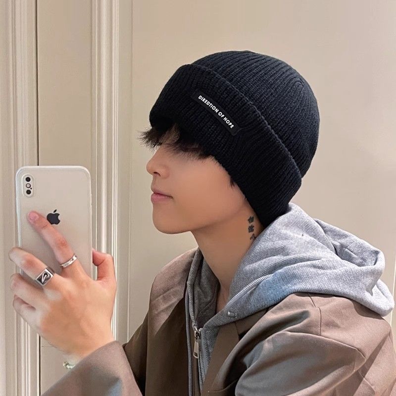 Men’s Japanese-Style Winter Wool Knitted Hat