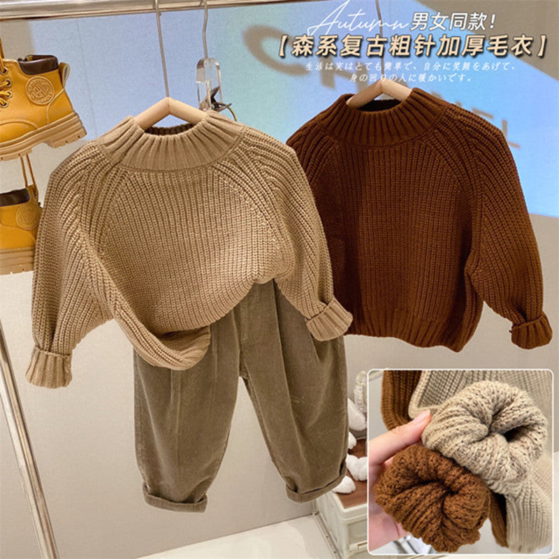 STOCK-Balak 2024 Kids Thick Knit Sweater