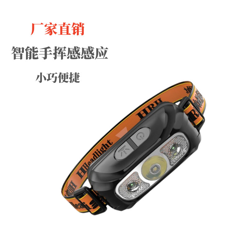 Wave Sensor USB Rechargeable LED Headlamp
