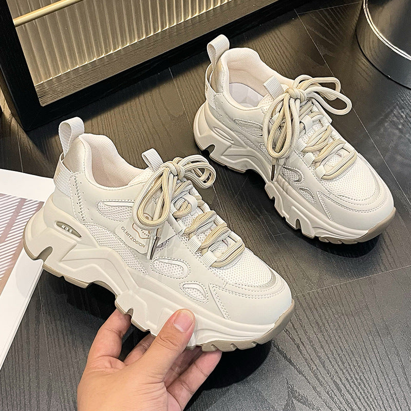 K-Style Student Sneakers Thick Sole Casual Shoes