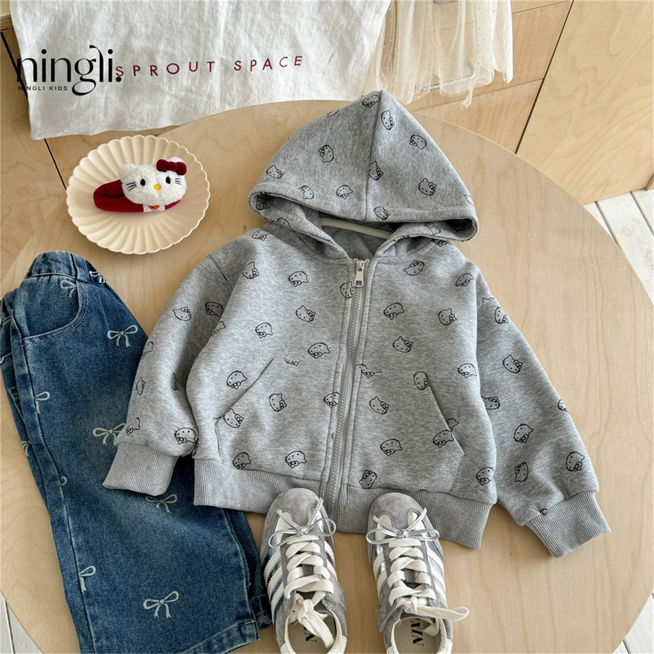 Ningli 2025 Japanese Style Kids’ Trendy Hoodie