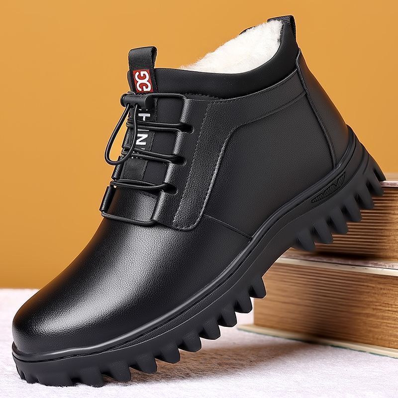 Men’s Fleece-Lined Cotton-Padded Winter Snow Boots