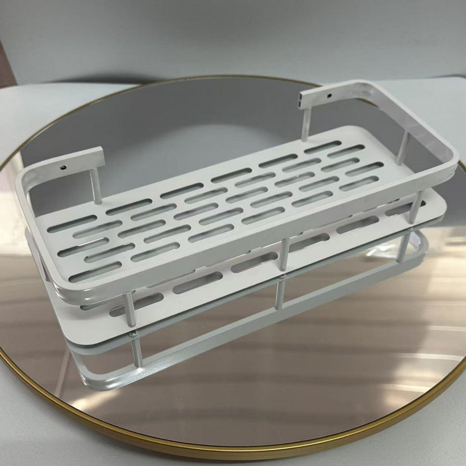 Aluminum Bathroom Triangular Suction Cup Corner Rack
