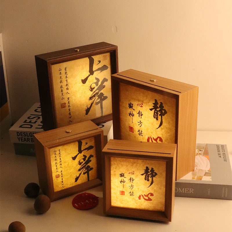 Night Light Painting Frame – Artistic Home Ambience