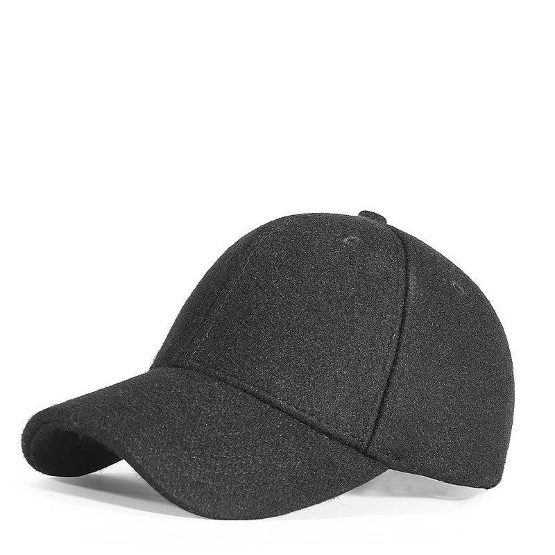Wool Raccoon Blended Warm Winter Baseball Cap