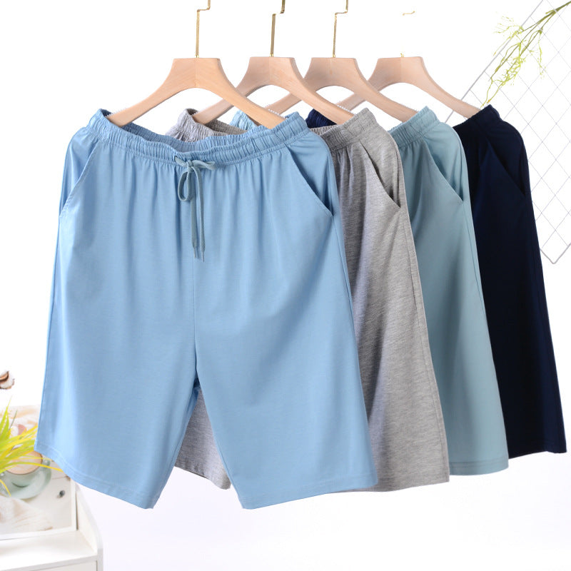 Men's Summer Walking Pants & Plus Size Thin Modal Cotton Shorts