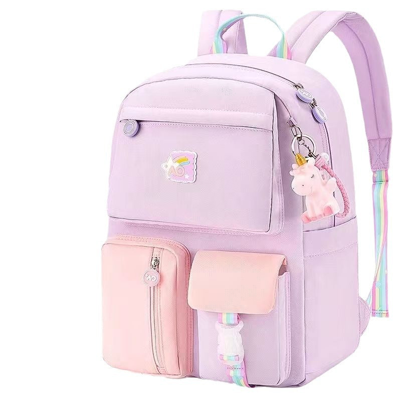 Ultra-Light Princess School Backpack with Spine Protection