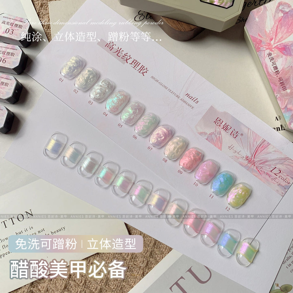 Ennis Aurora Silk Nail Gel – 3D No-Wash Texture