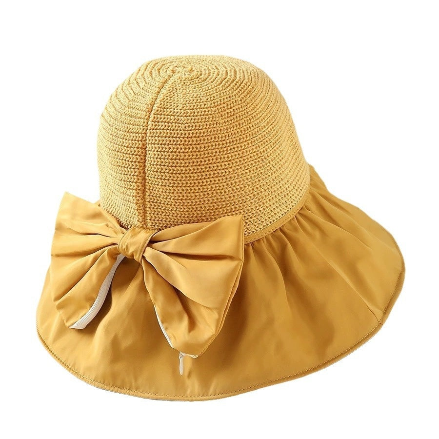 Black Foldable Sun Hat