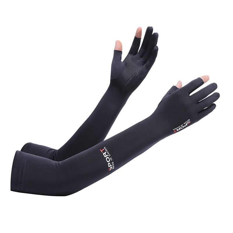 UV Protection Ice Sleeve Half-Finger Arm Gloves