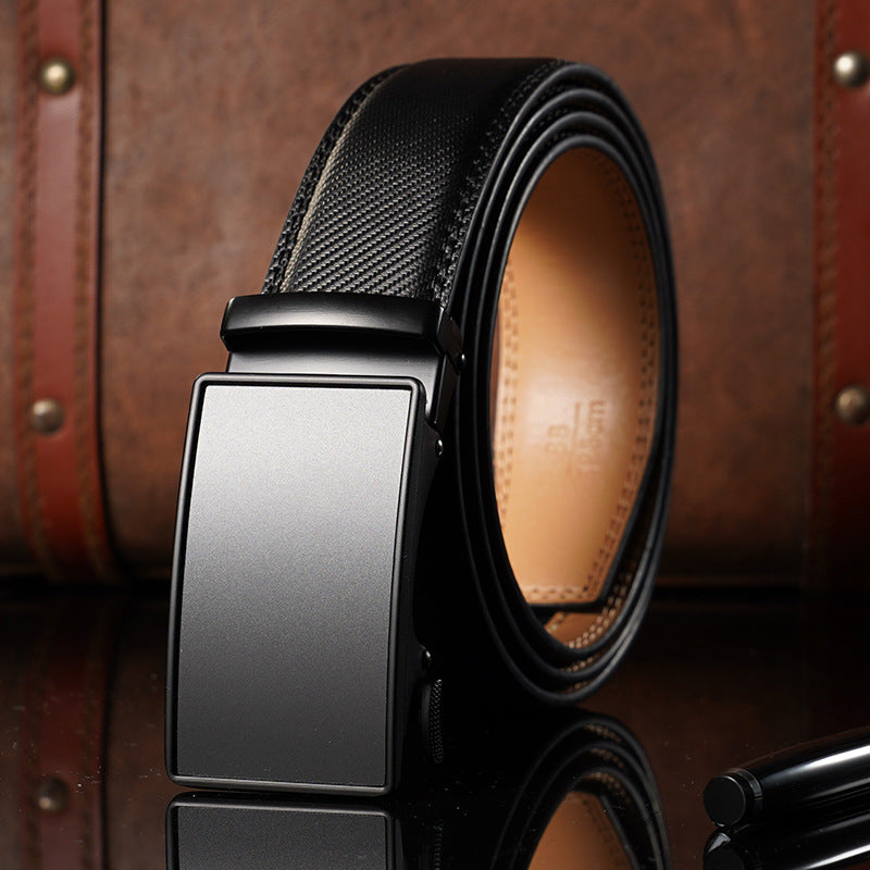 All-Match Leather Belt – Auto Buckle for Smart Style
