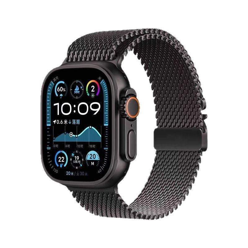 STOCK-S10 Titanium Milan Apple Strap – Stylish & Secure