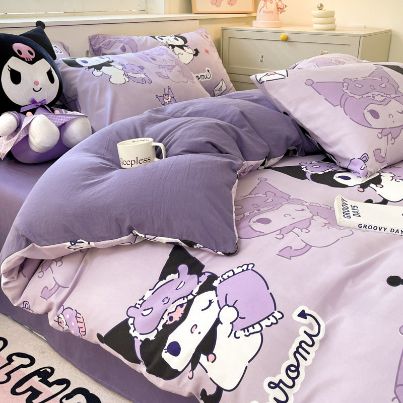 Sanrio Authorized Class A Cotton Cartoon Bed Set