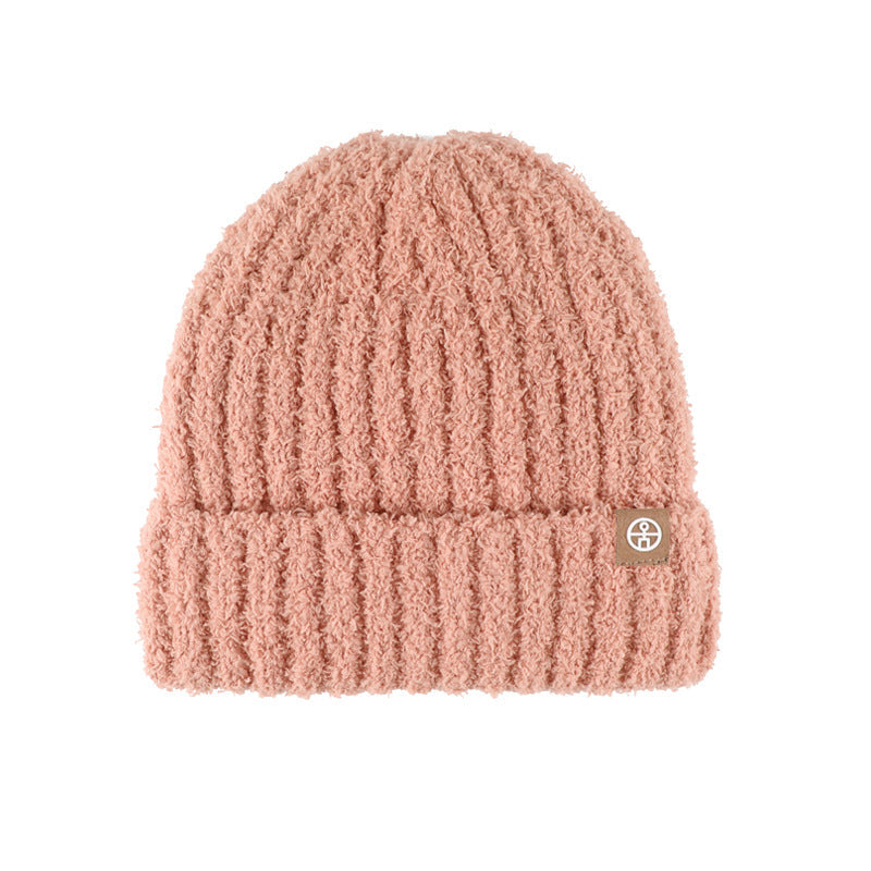 Kids’ Winter Teddy Velvet Hat – Fleece-Lined Warm Knitted Beanie