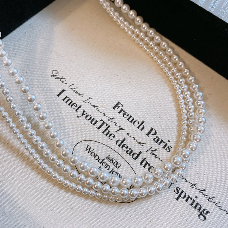 S925 Silver Pearl Clavicle Necklace Women