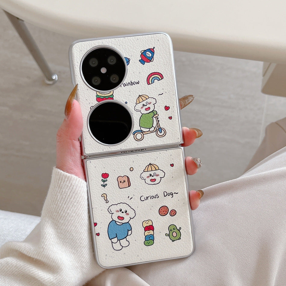 Xiaomi Mix Flip Puppy Case – Cute, Pocket Ink Design