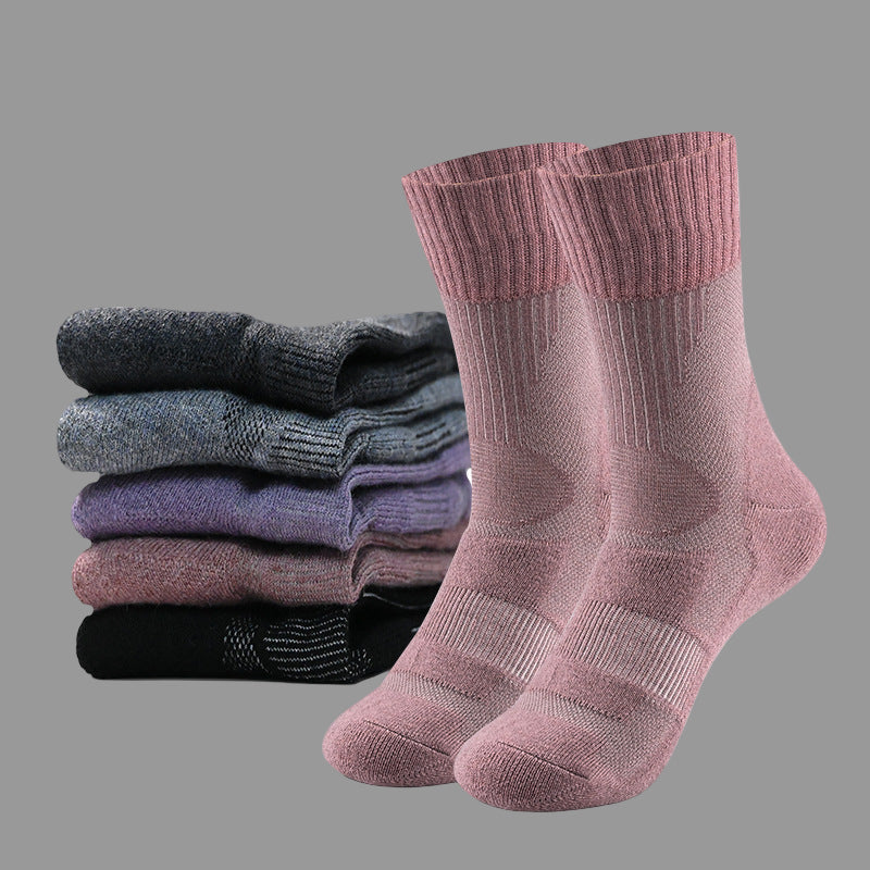 Merino Wool Mens Hiking Socks – (5 Pack Breathable)