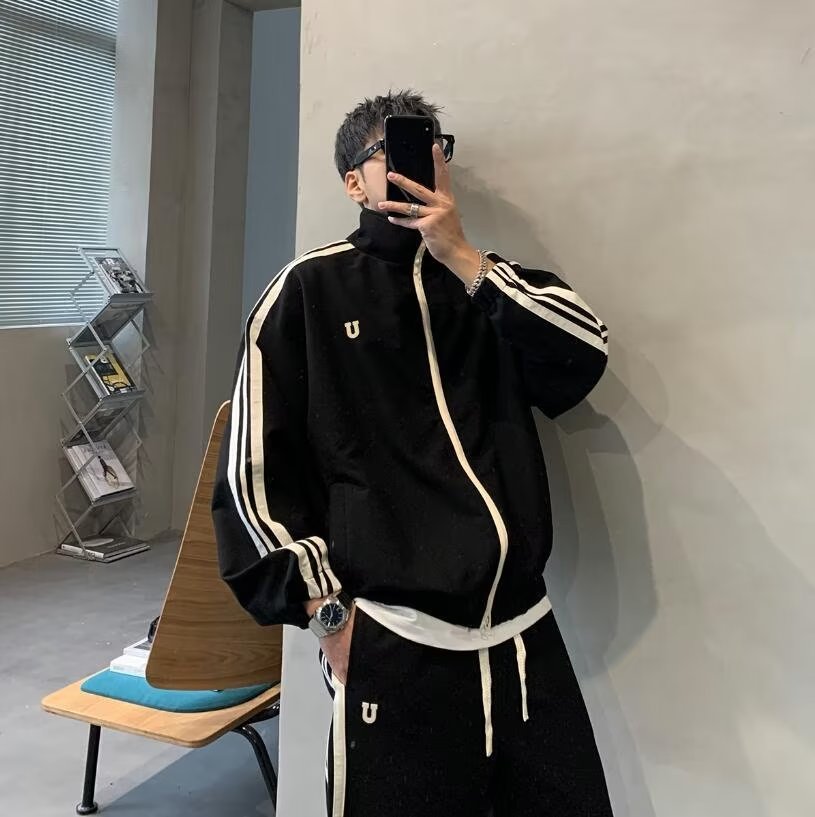 STOCK-Men’s Casual Sports Suit 2023 Spring-Autumn High-End Jacket