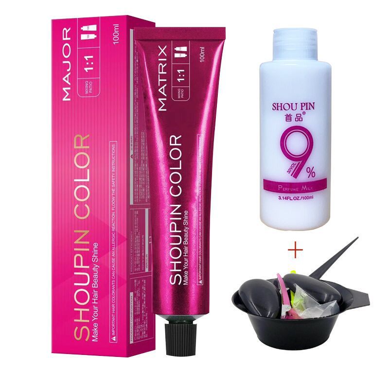 Purple-Gray-Brown Hair Dye Cream – Plant-Based DIY Hair Color