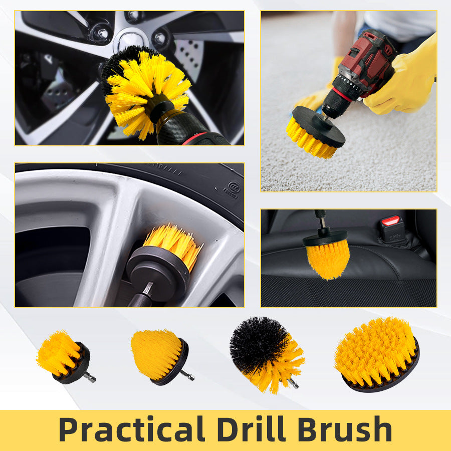27-Piece Electric Drill Brush Car Cleaning Tool Kit Set Plus