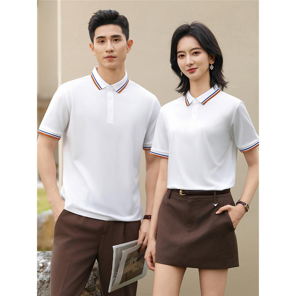 Custom Logo Cotton Short-Sleeve Polo Shirt