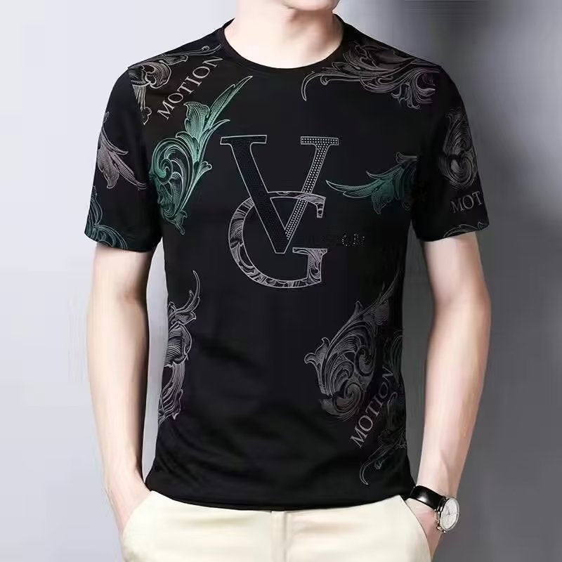 STOCK-Men's Korean Style Summer T-Shirt – Trendy & Plus Size