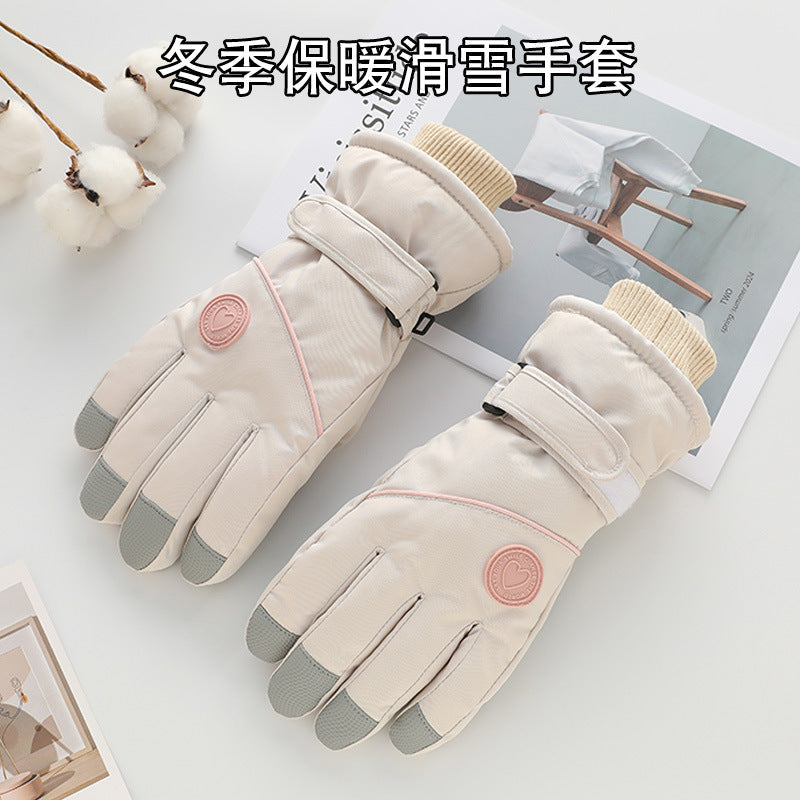 Womens Waterproof Touch Screen Winter Ski Gloves Warm