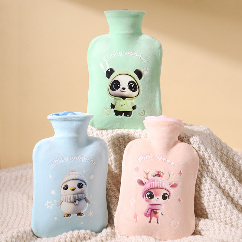 Cute Plush Hot Water Bag for Belly & Hand Warming