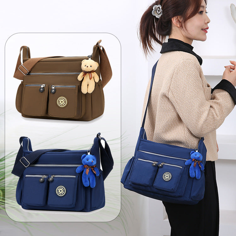 High Capacity Nylon Shoulder Crossbody Backpack Women Styles