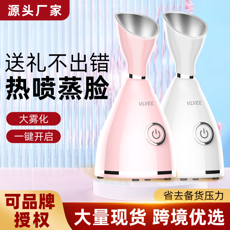 Portable Hot Spray Facial Steamer Hydration Beauty Device